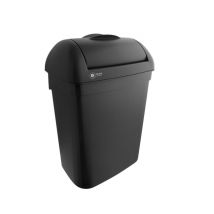 Dameshygiënebak BlackSatino 8 liter zwart 332170