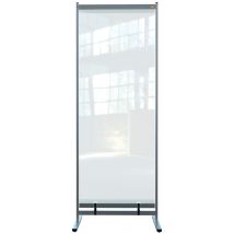 Vloerscheidingspaneel Nobo vrijstaand doorzichtig PVC 78x206cm