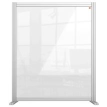 Bureauscherm Nobo Modulair transparant acryl 80x100cm