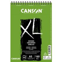 Tekenpapier Canson XL Drawing 30vel 160gr A5 wit