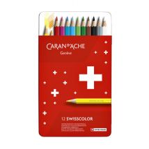Kleurpotloden Caran d'Ache Swisscolor 12 stuks assorti