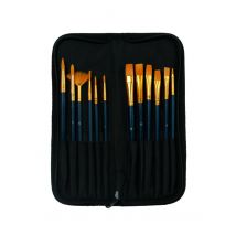 Kwasten set Conda synthetisch 12 stuks  in etui