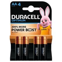 Batterij Duracell Optimum 4x AA