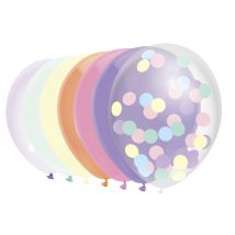 Ballon Haza uni 30cm 10 stuks pastel assorti