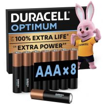 Batterij Duracell Optimum 8x AAA