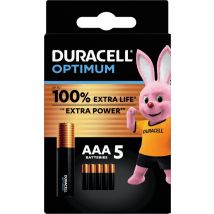 Batterij Duracell Optimum 100% 5xAAA