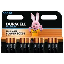 Batterij Duracell Optimum 12x AAA