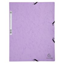 Elastomap Exacompta Aquarel A4 3 kleppen 400gr glanskarton lila