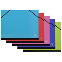 Tekenmap Exacompta Iderama 28x38cm met elastieke sluiting assorti