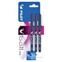 Rollerpen PILOT V-Ball 05 fijn blauw blister à 3 stuks