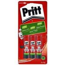 Lijmstift Pritt Stick Original 11gr blister à 3 stuks