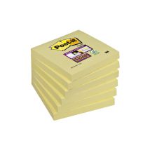 Memoblok Post-it 654  Super Sticky 76x76mm geel