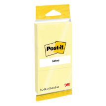 Memoblok Post-it Notes 6810 38x51mm canary yellow 3 stuks