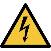Pictogram bordje Djois Waarschuwing: elektrische spanning geel