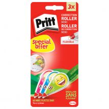 Correctieroller Pritt mini flex 4,2mmx7m Emoji blister 2+1 gratis