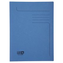 Dossiermap Exacompta Clean'Safe 2kleppen blauw 5 stuks