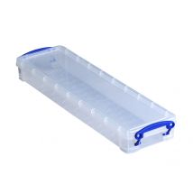 Opbergbox Really Useful 0.8 liter 355x100x40mm transparant wit