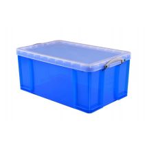 Opbergbox Really Useful 64 liter 710x440x310mm transparant blauw