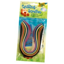 Filigraanstroken Folia 140 stuks 0.4x34.5cm en 140 stuks 0.8x34.5cm assorti kleuren