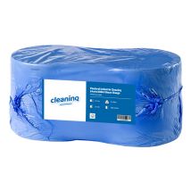 Poetsrol Industrie Cleaninq 24cmx300m blauw 2-laags 2 rollen