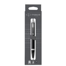 Balpen Parker IM matt black CT M blister à 1 stuk