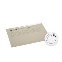 Vouwmap Djois Tree-Free A4 ongelijk 226gr beige