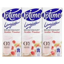 Drinkyoghurt Optimel Langlekker aardbei framboos 20cl