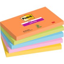 Memoblok Post-it 655 Super Sticky 76X127mm Boost 5 stuks