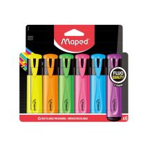 Markeerstift Maped set à 6 standaard kleuren