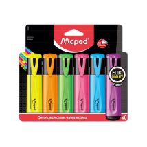 Markeerstift Maped set à 6 standaard kleuren