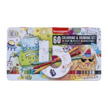 Tekenset Bruynzeel jonge kunstenaars set à 60 stuks assorti
