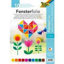 Raamfolie Folia 23x33cm 10 vel 10 kleuren