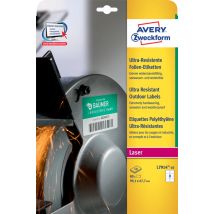 Etiket Avery L7914-10 99.1x67.7mm polyethyleen wit 80 stuks