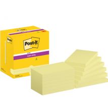 Memoblok 3M Post-it 655 Super Sticky 76x127mm geel