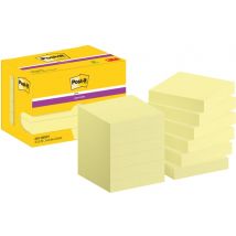 Memoblok Post-it 622 Super Sticky 47,6x47,6mm geel 12 stuks