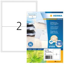 Etiket HERMA recycling 10735 199.6x143.5mm wit 160 stuks