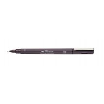 Fineliner Uni-ball Pin 0,1mm donkergrijs