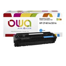 Tonercartridge OWA alternatief tbv HP CF401A blauw