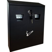 Asbak BRASQ wand 32x26cm zwart