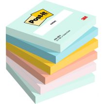 Memoblok 3M Post-it 654 76x76mm Beachside Colour 6 stuks