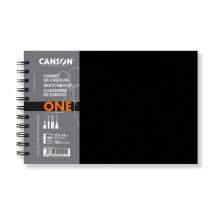 Schetsboek Canson Art Book One spiraalgebonden 160vel 100gr 216x140mm wit