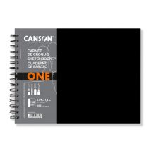 Schetsboek Canson Art Book One spiraalgebonden 160vel 100gr 279x216mm wit