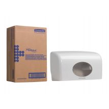 Toiletpapierdispenser Kimberly Clark Aquarius duo wit 6992