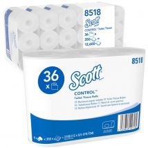 Toiletpapier Scott Control 3-laags 350 vel wit 8518 36 rollen