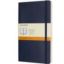 Notitieboek Moleskine large 130x210mm lijn soft cover sapphire blue