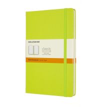 Notitieboek Moleskine large 130x210mm lijn hard cover lemon green
