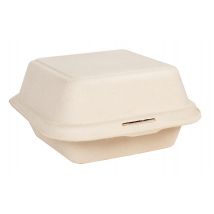 Hamburgerbox IEZZY Maxi IP suikerriet beige 50 stuks