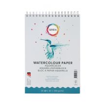 Aquarelblok Qrea A5 20 vel 200gr spiraal