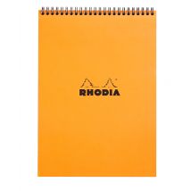 Spiraalblok Rhodia A4 lijn 160 pagina's 80gr oranje