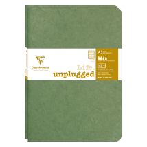 Schrift Clairefontaine A5 lijn 96 pagina's 90gr groen seal à 2 stuks